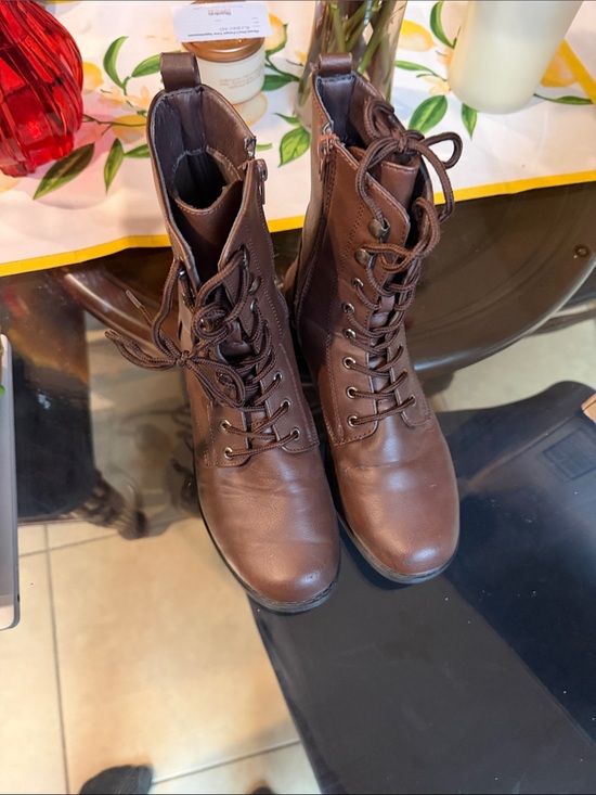 Rue21 Shoes - Rue21 Brown Lace-Up Combat Boots